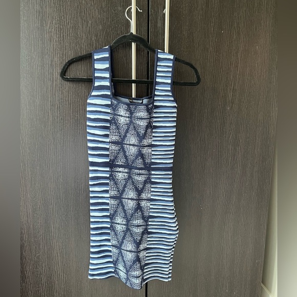 BCBG blue bandage dress - Picture 3 of 7